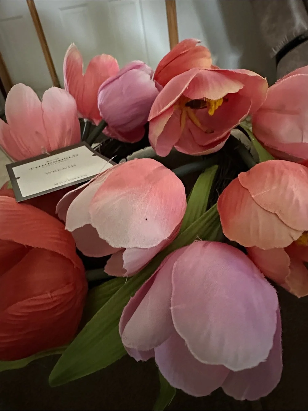Threshold Pink & Coral Tulip Wreath